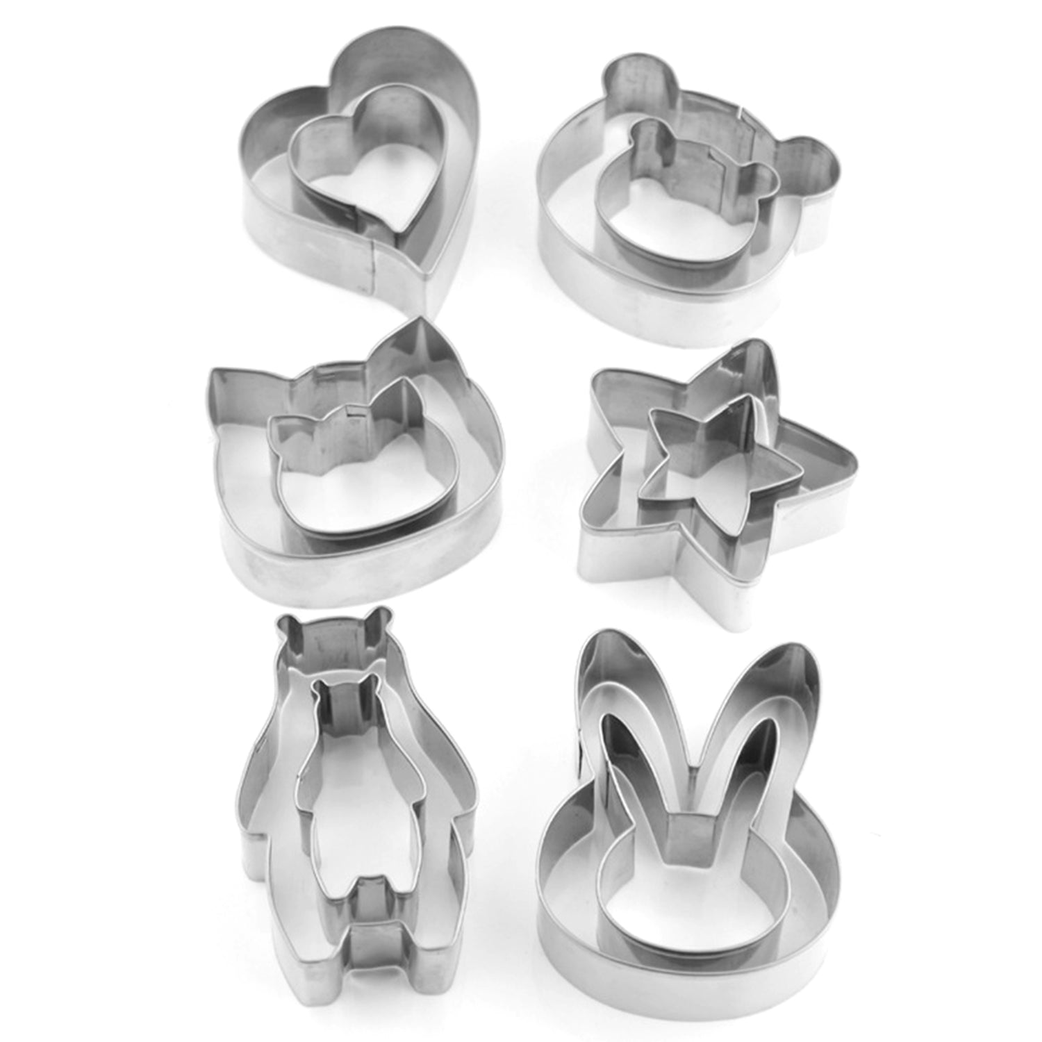 Animal Cookie Cutter Set - 12 Pieces – ZebrAnt Store