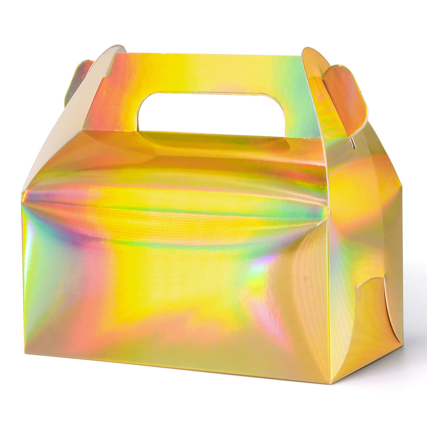 iridescent gold party favor treat boxes Pack of 12