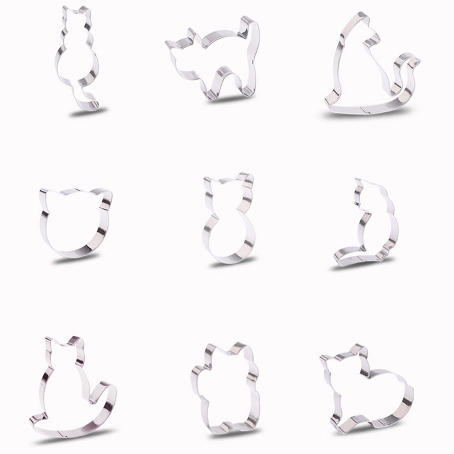 Cat Cookie Cutter Set - 9 Pieces