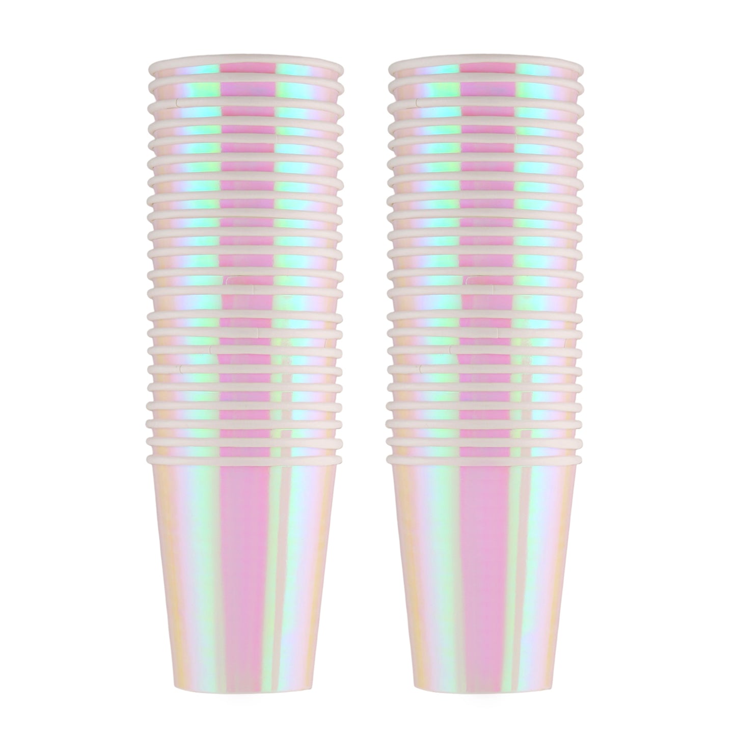 Pink Paper Cups 9oz [38 pack] Disposable Party Cups